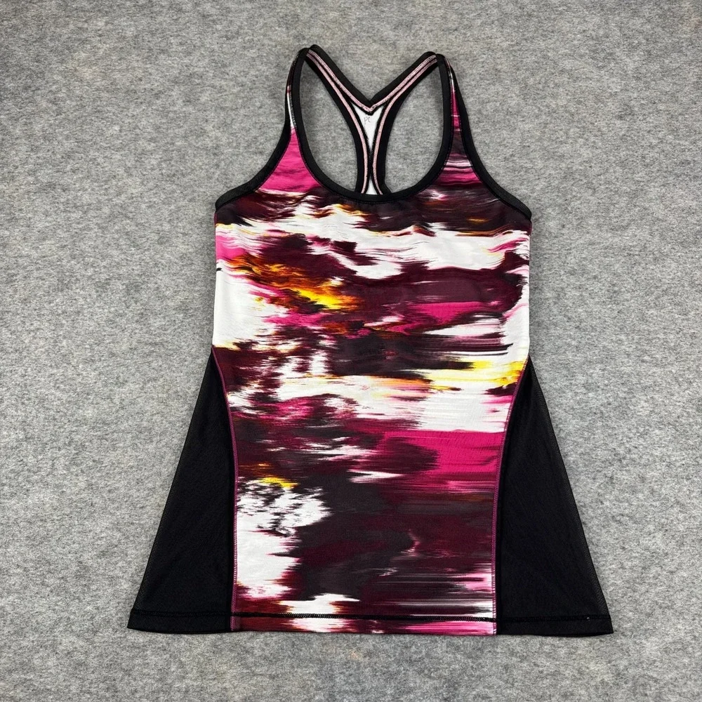Lululemon Cool Racerback Tank Shine On Pigment Wind Berry Rumble Multi Womens 6‎